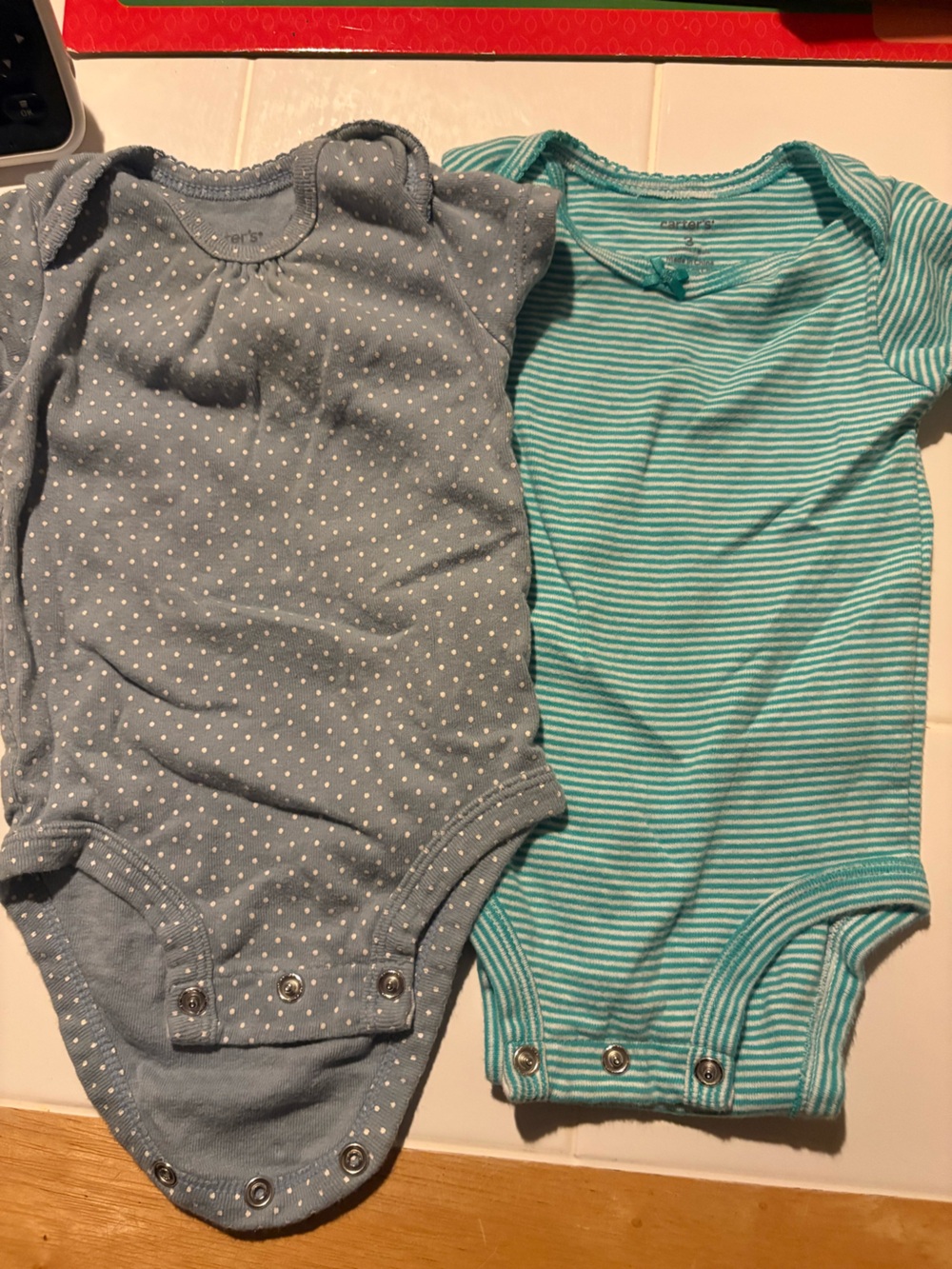 Unbranded Kids One-Piece Bodysuits - Blue & Teal set of 2